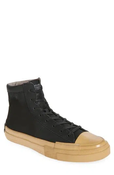 Allsaints Smith High Top Sneaker In Black
