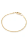 Allsaints Signature Snake Chain Collar Necklace In Gold Tone, 15.5 In Gold