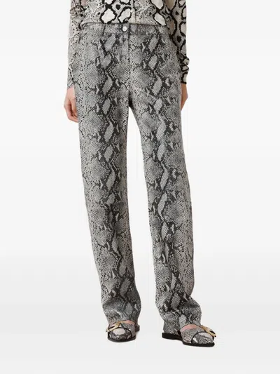 Allsaints Snake-print Trousers In Animal Print