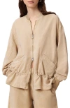 Allsaints Sofi Bomber Jacket In Neutral
