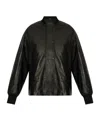 Allsaints Womens Sofi Leather Bomber Jacket Black In Black