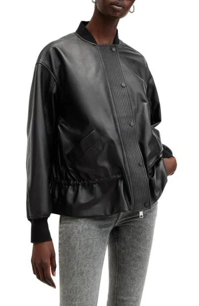 ALLSAINTS ALLSAINTS SOFI LEATHER BOMBER JACKET