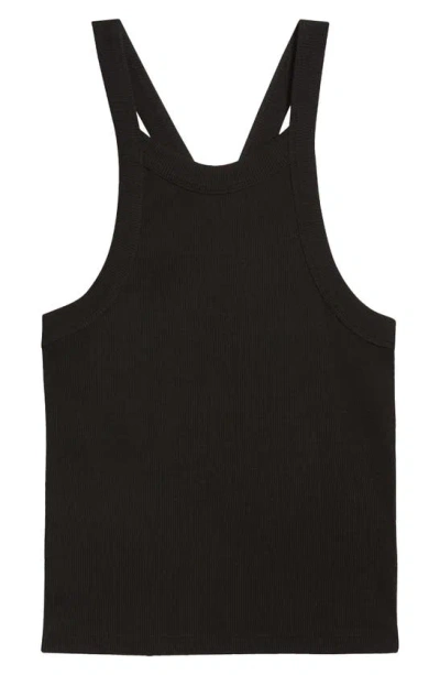 Allsaints Sofia Ribbed Cotton Tank In Black