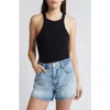 Allsaints Rina Crew Neck Sleeveless Tank Top In Black