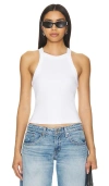 Allsaints Sofia High Neck Slim Fit Tank Top In 白色