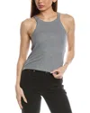 Allsaints Womens Grey Marl Sofia Round-neck Stretch-cotton Tank Top In Gray