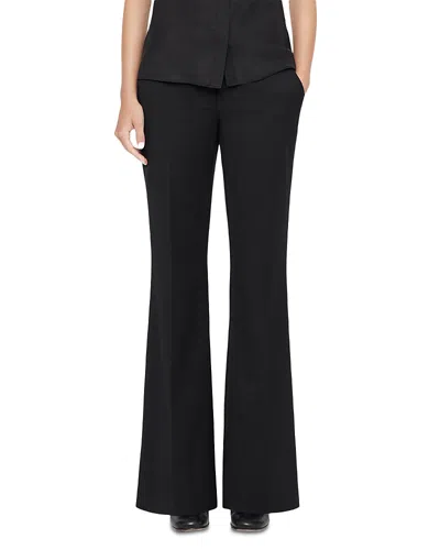 Allsaints Solace Low Rise Bootcut Pants In Black