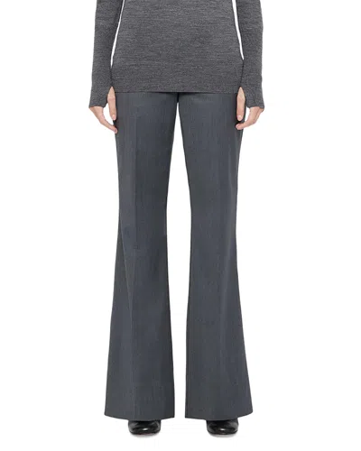 Allsaints Solace Low Rise Bootcut Pants In Gray