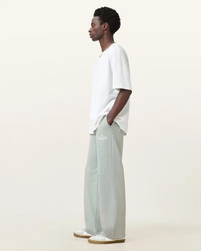 Allsaints Soleil Straight-leg Sweatpants In Slate Green