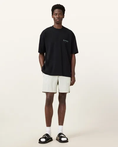 Allsaints Soleil Swim Shorts In Slate Green