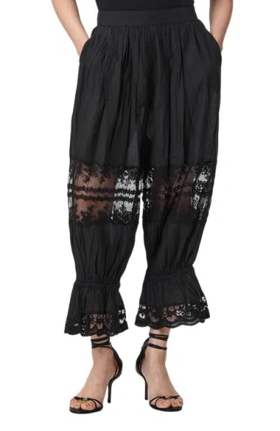 Allsaints Solene Crop Pants In Black