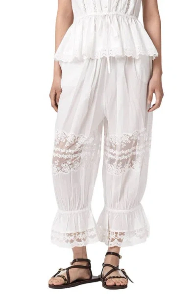 Allsaints Solene Crop Pants In White