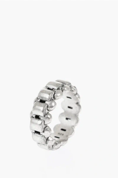 Allsaints Solid Color Silver Ring In Metallic