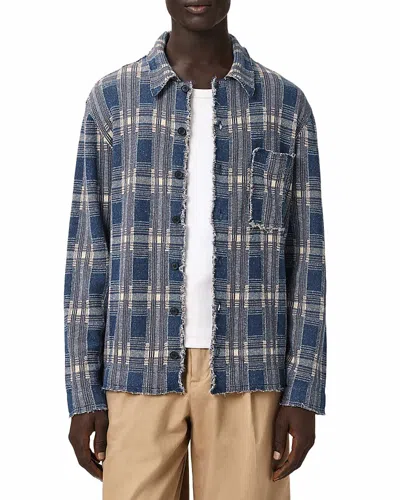 Allsaints Solmar Plaid Cardigan Sweater In Animal Print
