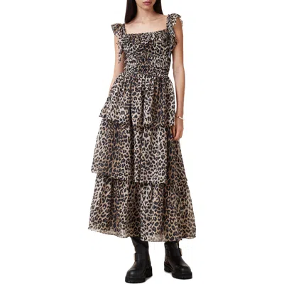 ALLSAINTS ALLSAINTS SOLONDA TIERED MAXI DRESS