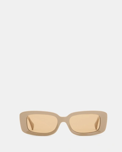 Allsaints Sonic Rectangular Shaped Sunglasses In Taupe