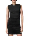 Allsaints Sonny Ruched Body-con Dress In Black