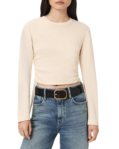 Allsaints Sonny Long Sleeve T-shirt In Metallic