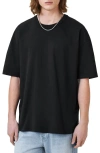 Allsaints Sonny Short Sleeve Crewneck Cotton T-shirt In Jet Black