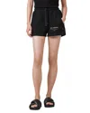 Allsaints Sorri Redact Logo Sweat Shorts In Black