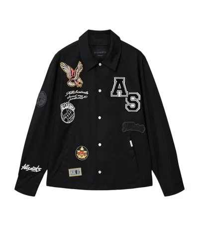 Allsaints Soundman Coach Jacket In Black