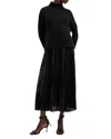 Allsaints Spark 2-in-1 Maxi Dress In Black