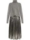 Allsaints Spark Dress In Gray