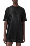 Allsaints Sparkle Mini T-shirt Dress In Black