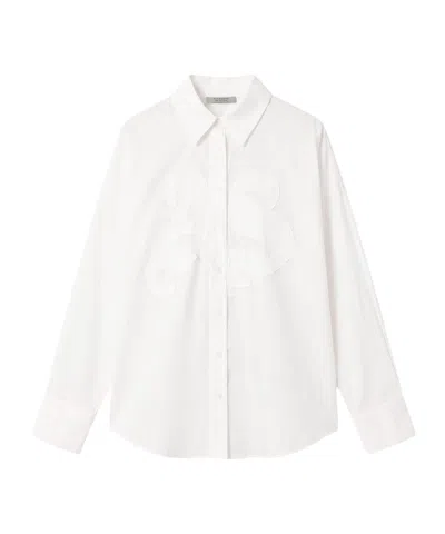 Allsaints Sparrow Emb Shirt In White