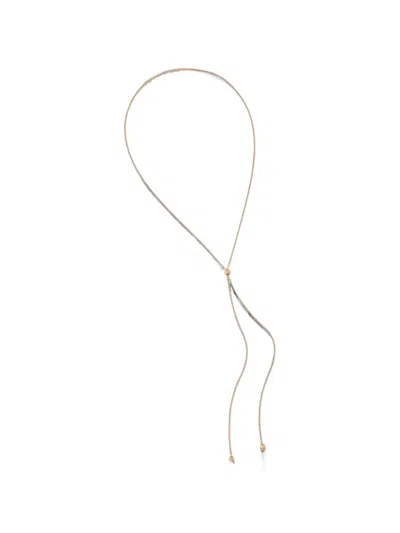 Allsaints Spike-pendant Lariat Necklace In Gold