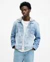 Allsaints Spirit Denim Trucker Jacket In Indigo Blue