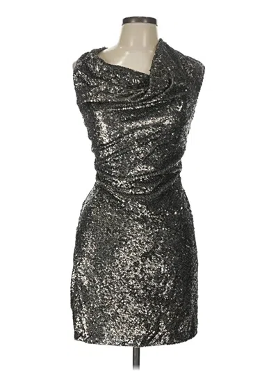 Pre-owned Allsaints Spitalfields Cocktail Dress In Silver