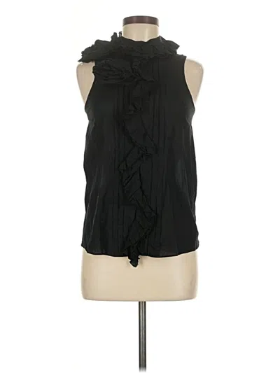Pre-owned Allsaints Spitalfields Sleeveless Blouse In Black