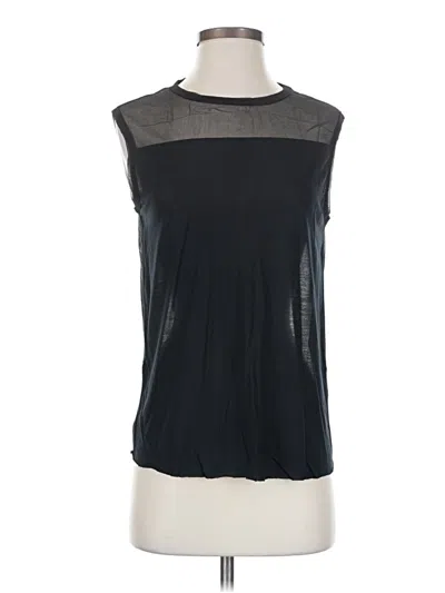 Pre-owned Allsaints Spitalfields Sleeveless Top Black Mock Neckline Tops