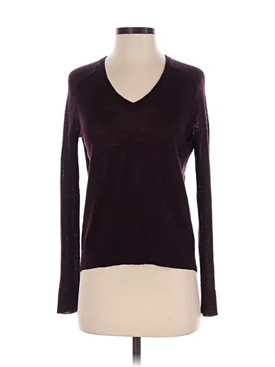 Pre-owned Allsaints Spitalfields Wool Sweater In Burgundy