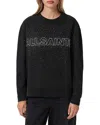 Allsaints Sprinkle Etta Sweatshirt In Black