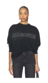 Allsaints Sprinkle Etta Sweatshirt In Black