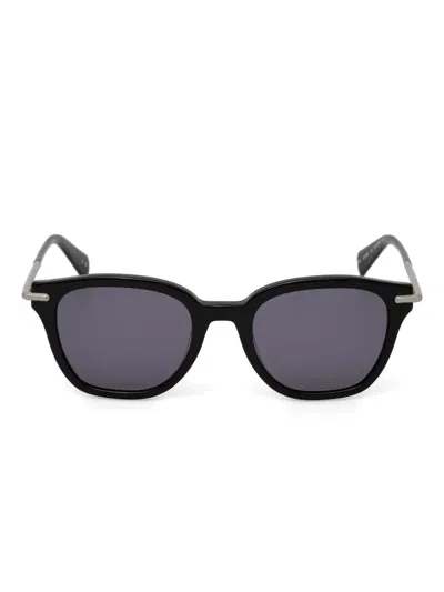Allsaints Square-frame Sunglasses In Black