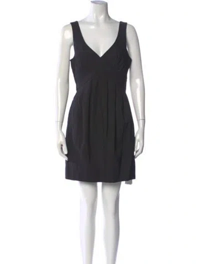Pre-owned Allsaints Square Neckline Mini Dress In Black
