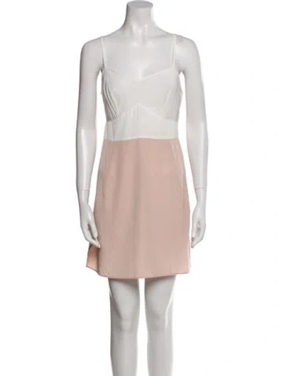 Pre-owned Allsaints Square Neckline Mini Dress In Multi