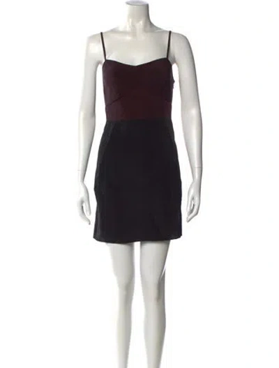 Pre-owned Allsaints Square Neckline Mini Dress In Multi