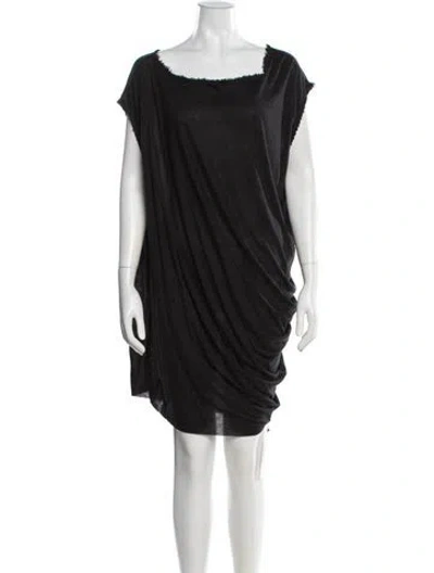 Pre-owned Allsaints Square Neckline Mini Dress W/ Tags In Gray