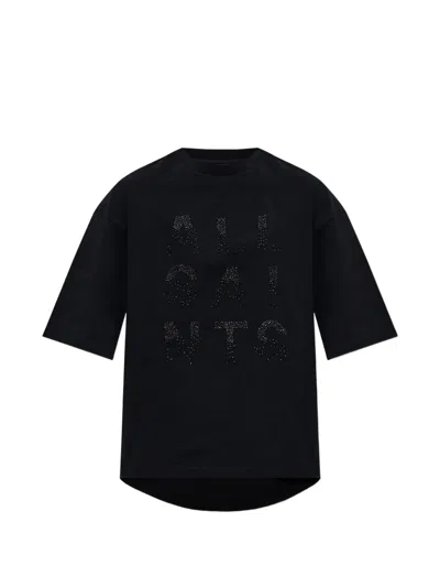 Allsaints Stacks Amelie Bead-embellished T-shirt In Multi