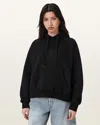 Allsaints Stacks Talon Oversized Hoodie In Black