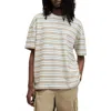 Allsaints Stanton Striped Oversized T-shirt In Chalk White