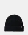 Allsaints Star Tinsel Metallic Beanie In Black