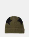 Allsaints Star Tinsel Metallic Beanie In Neo Green