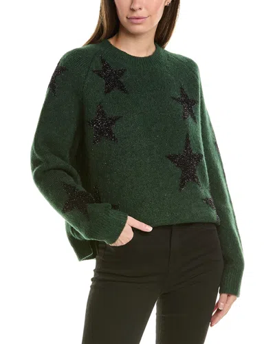 Allsaints Star Tinsel Wool & Alpaca-blend Sweater In Green
