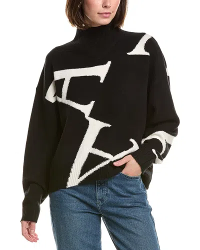 Allsaints Star Wool-blend Sweater In Black