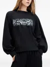Allsaints Stare Cygni Sweatshirt In Black